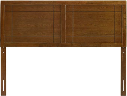 Modway MOD-6220-WAL Archie Twin Wood Headboard, Walnut