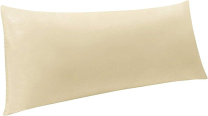 NTBAY Body Pillowcase - Brushed Microfiber 20x54 Pillowcase - Soft, Wrinkle-Free, Fade-Resistant, Stain-Resistant, Light Taupe Body Pillow Cover with Envelope Closure - 20x54 Inches, Light Taupe