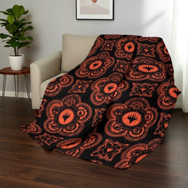 Northwest Magic The Gathering Magical Sorcerey Full/Queen Quilted Blanket, Comfy Throw, Adults Boys Girls, Soft Lightweight Bedding for Bed, or Couch, 90 x 90 inches