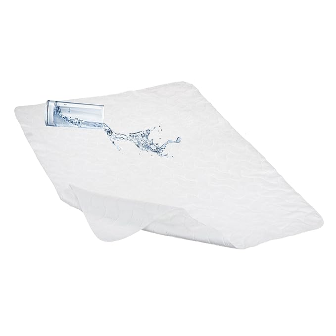 American Baby Company Waterproof Quilt-Like Flat Reusable Multi-use Protective Mattress Pad Cover for Babies, Adults and Pets, White, 27"x36"
