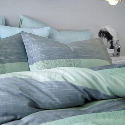 LifeTB Twin XL Comforter Set Patchwork Bedding Comforter Set Soft Fluffy Geometric Plaid Bedding Set for All Seasons Cozy Patchwork Plaid Checkered Pattern Comforter Twin XL with 2 Pillow Shams