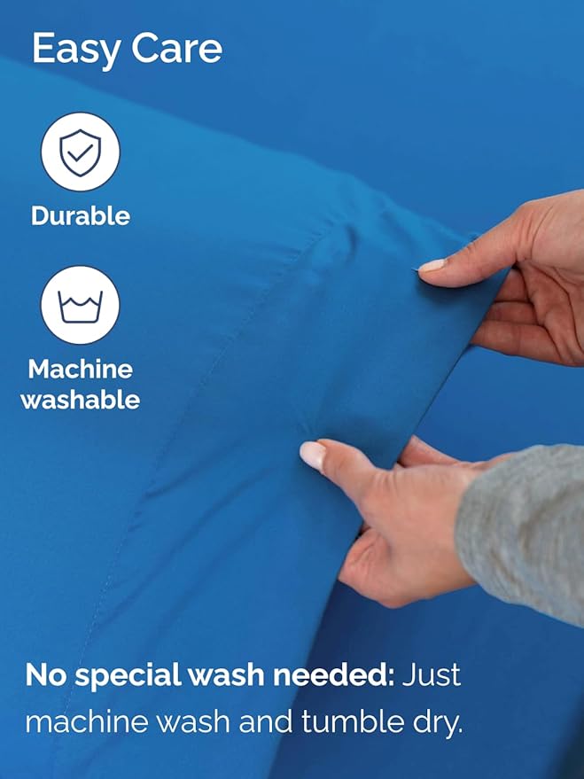 Extra Deep King Sheet Set - 6 Piece Breathable and Cooling Sheets - Hotel Luxury Bedding for Women, Men, Kids & Teens - Easy & Secure Fit - Soft, Wrinkle Free & Comfy - Extra Deep Pockets - Royal Blue