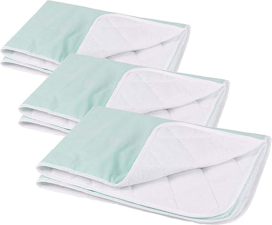 DMI Waterproof Sheet to be Used as a Bed Pad, Bed Liner, Mattress Protector, Pee Pad, Furniture Cover or Seat Protector with Quilted Slide Sheet and 4 Layers of Protection, Without Straps, 36 x 40
