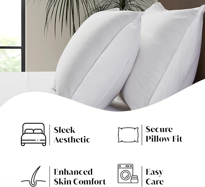 |Twin XL Size Sheet Set | Organically Grown | Ultra Soft & Cooling |100% Viscose | 17" Deep Pocket [White]