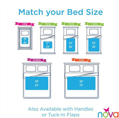 NOVA Waterproof Reusable Underpad for Chair, Seat, Furniture or Bed with Velour Soft Top Layer, Washable Incontinence Seat & Surface Overlay, Super Absorbent, 22” x 21” Size, Brown