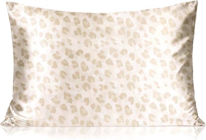 Yanibest 2 Pack Leopard Satin Pillowcase, Silk Pillow Cases for Hair and Skin with Zipper, Standard Pillow Cases Set of 2 for 20"x26", Exquisite Packaging for Women Men