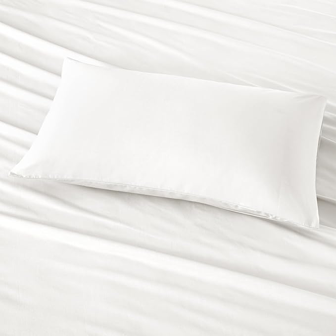 Comfort Spaces 100% Cotton Sheet Set Breathable, Lightweight, Soft with 14" Elastic Pocket Fits up to 16" Mattress, All Season Cozy Bedding, Matching Pillow Case, King White 4 Piece