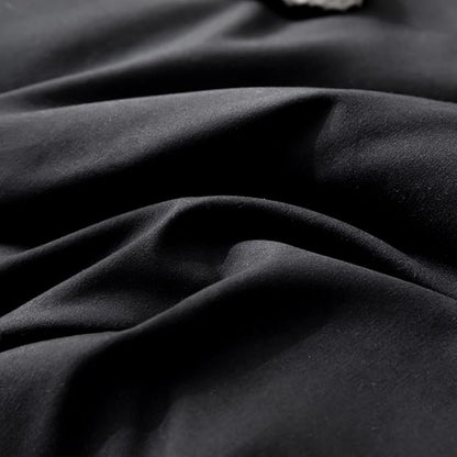 ROSGONIA Oversized Queen Comforter Black, 3pcs (1 Comforter & 2 Pillowcases) Lightweight Oversized Queen Comforter Sets Bedding Blanket Quilts