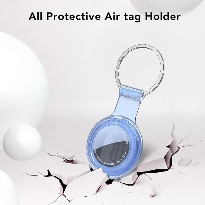 Compatible for AirTag Holder Keychain for Apple Air Tag 1st&2nd Generation | Airtag Key Chain Ring Case Cover for Air Tag Holder GPS Tracker Item Air Tags Finders Air Tagholder for Kids,Bags,Luggages
