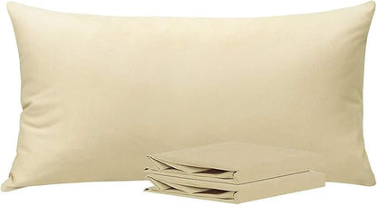 NTBAY King Pillowcase Set - 2 Pack Brushed Microfiber 20x40 Pillowcases - Soft, Wrinkle-Free, Fade-Resistant, Stain-Resistant, Light Taupe Pillowcases with Envelope Closure - 20x40 Inches, Light Taupe