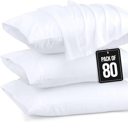 Utopia Bedding Pillow Cases King Standard Size 2-Pack – Soft Brushed Microfiber – Envelope Closure – Perfect for Hospitals, Hotels, Guest Rooms – Oeko-TEX Certified, 20x36 Inches (White)