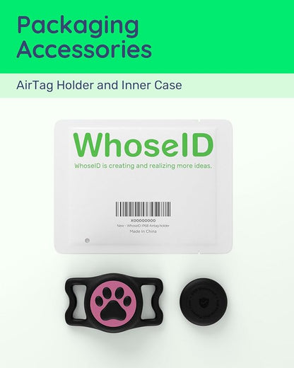 IP68 Waterproof Dog AirTag Holder for Dog Collar, Soft, Stretchy Silicone | Full-Body Protection, Easy Tool-Free Installation, Quiet, No-Dangle Fit, Lightweight, Fits Dog & Cat Collars of All Widths