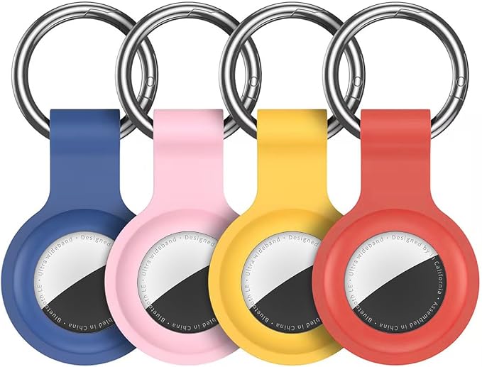 Compatible for AirTag Holder Keychain for Apple Air Tag 1st&2nd Generation | Airtag Key Chain Ring Case Cover for Air Tag Holder GPS Tracker Item Air Tags Finders Air Tagholder for Kids,Bags,Luggages