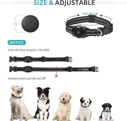 GPS Tracker for Dogs (iOS Only) Pet Activity Tracker, GPS Cat Tracker | No Monthly Fee, Compatible with Apple Find My, Anti-Lost, Finder Tag for Vehicles/Pets/Kids/Items (2 Pack)