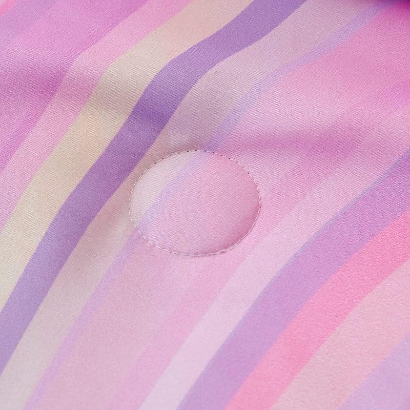 Full Size Comforter Sets for Girls 7PCS,Pink Bedding Sets,Bed Sets for Girls with Flat Sheet and Fitted Sheet,Pillowcases,Cushion Covers,Tie Dye Comforter Sets