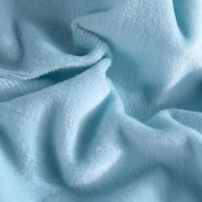 Wajade Faux Fur Plush Galaxy Blue Comforter Set Fluffy Fuzzy Shaggy Bedding Set - 3PC Full Size Microfiber Soft Warm Quilt Set