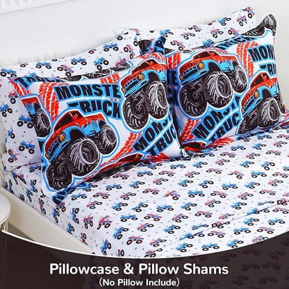Viviland Kids Full Bedding Sets, Boys Comforter, Monster Truck