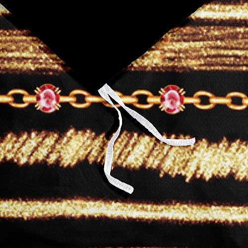 Gold Glitter Chains Duvet Cover and Pillowcases for Gilrs Bedroom Pink Bed Set Decor Black Comforter Cover Sets Twin Size