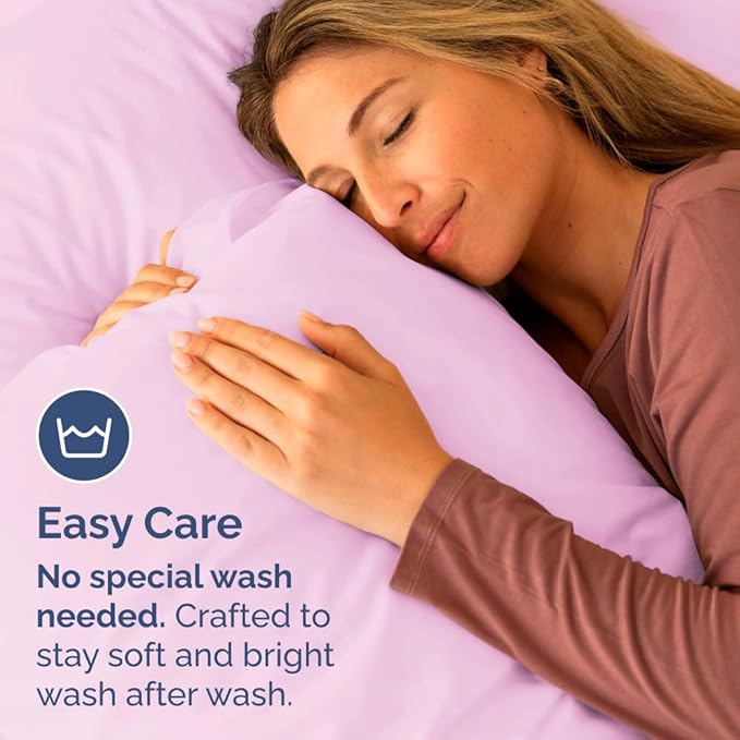 Standard Pillow Cases Set of 2 - Ultra-Soft Hotel Quality Pillowcase Covers - Comfy & Wrinkle Free - Stain and Fade Resistant - Machine Washable Pillow Protectors - 2 Piece Set - Standard Light Pink