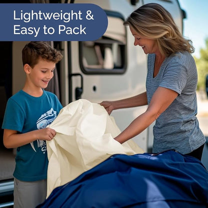Short Queen Size 4 Piece Sheet Set - RV Short Queen, Soft, Breathable & Cooling Bed Sheets Set w/ Deep Pockets - Hotel Luxury Bedding for Women, Men, Kids, Teens, Boys & Girls - Oeko-Tex - Off White