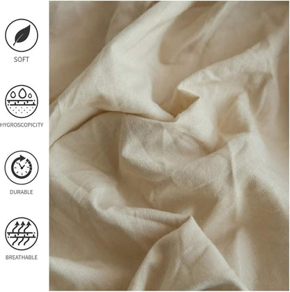 Simple&Opulence Belgian Linen Bed Skirt with Classic 16 inch Tailored Drop Dust Ruffle, Easy Fit Breathable Premium Natural Flax- Pleated Linen,King