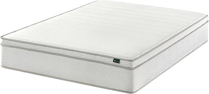Zinus 12 Inch Foam and Spring Hybrid Mattress [New Version], Queen, Fiberglass Free, Medium Firmness, Durable Support, Certified Safe Foams & Fabric, Mattress in A Box