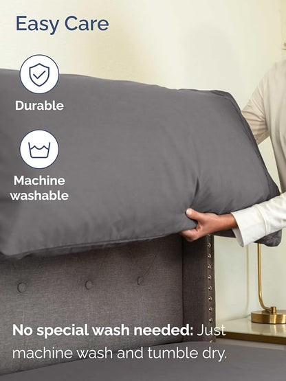Extra Deep King Sheet Set - 6 Piece Breathable and Cooling Sheets - Hotel Luxury Bedding for Women, Men, Kids & Teens - Easy & Secure Fit - Soft, Wrinkle Free and Comfy w/Extra Deep Pockets - Grey