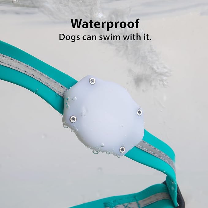 AirTag Dog Collar Holder - Waterproof - Elevation Lab (2 Pack) | Secure, Durable, Fits Any Collar Width, Doesn't Dangle, Comfortable, Glow in The Dark