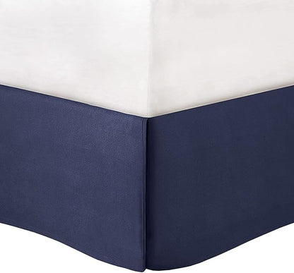 Madison Park Vienna Sateen Cotton Comforter Set, Breathable, Soft Cover, Trendy, All Season Down Alternative Cozy Bedding with Matching Shams, Queen, Indigo 7 Piece