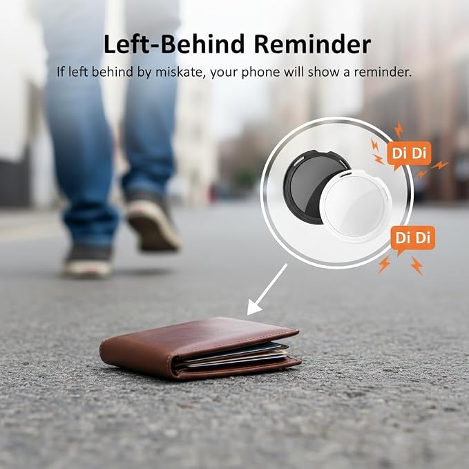 2 Pack GPS Tracker for Vehicles Work with Find My (iOS Only) Real Time Mini | Hidden Car Tracking Devices Worldwide Coverage Car Key Locator Waterproof No Monthly Fee No Subscription No SIM Card Required