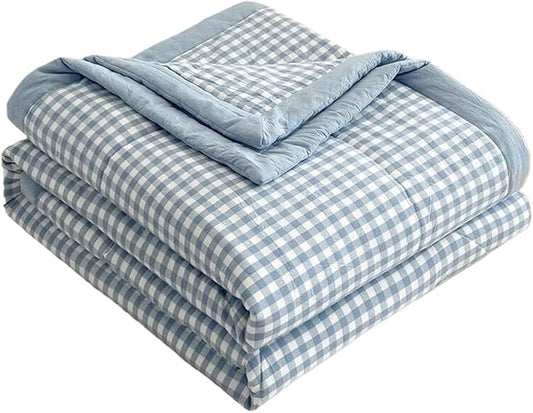 Lightweight Summer Bedspread Quilt Coverlets Bedding Set Queen King Size,Air Conditioning Comforter Blanket Skin-friendly Soft Breathable Geometric Pattern Bedding Coverlet For All Season ( Color : 2#