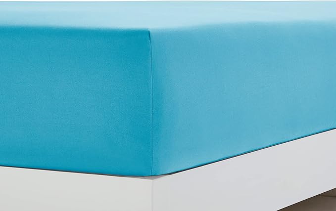 Clara Clark Bed Sheets, Premier 1800 Series 4 Piece Bed Sheet Set, Deep Pocket, Wrinkle, Fade, Stain Resistant, Luxury Soft Bedding Sheets & Pillowcases, King, Beach Blue