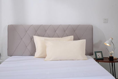 EVOLIVE Ultra Soft Brushed Microfiber King Size 20"x40" Pillowcases Pair with Envelope Closure Set of 2 (20"x40" King, Pearled Ivory)