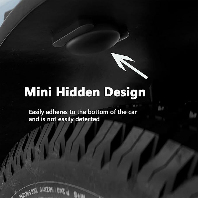 Mini Car GPS Tracking Device for Cars, Vehicles etc, 2PCS Real Time GPS Tracker for Vehicles Work with Find My (iOS Only), Hidden Car Tracker with Magnetic Waterproof Case