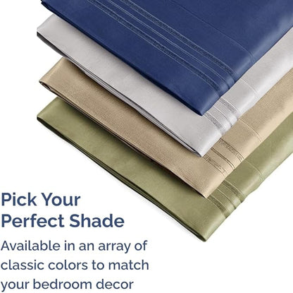 King Pillow Cases Set of 8 - Ultra Soft Hotel Quality Pillowcase Covers - Comfy & Wrinkle Free - Shrink, Stain and Fade Resistant - Easy-Care, Machine Washable Pillow Protectors - 8 Piece Set - Purple