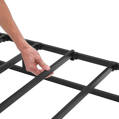 Amazon Basics Smart Box Spring Bed Base, 9-Inch Height Mattress Foundation, Tool-Free Easy Assembly, Metal Frame, Cal King, 83" x 71" x 9", White