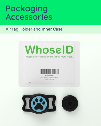 IP68 Waterproof Dog AirTag Holder for Dog Collar, Soft, Stretchy Silicone | Full-Body Protection, Easy Tool-Free Installation, Quiet, No-Dangle Fit, Lightweight, Fits Dog & Cat Collars of All Widths
