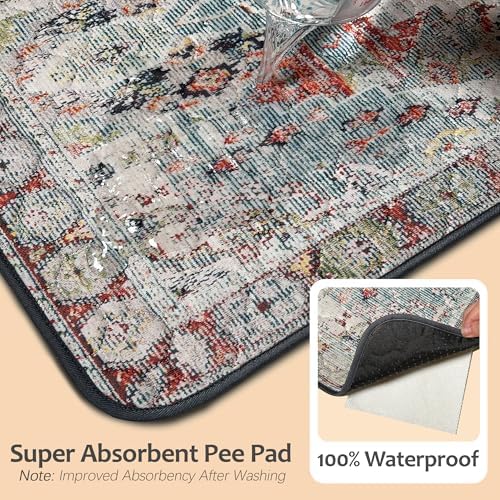 Washable Pee Pads for Dogs 72"x72" 2 Pack Reusable Puppy Potty Pad