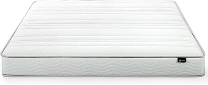 Zinus 6 Inch Foam and Spring Mattress, Queen, CertiPUR-US Certified Foams, Mattress in A Box, White