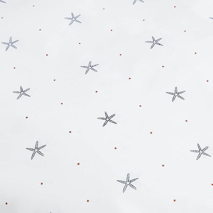 Nautica - King Sheets, Cotton Percale Bedding Set, Casual Home Decor (Star Spangled Coastal Navy, King)