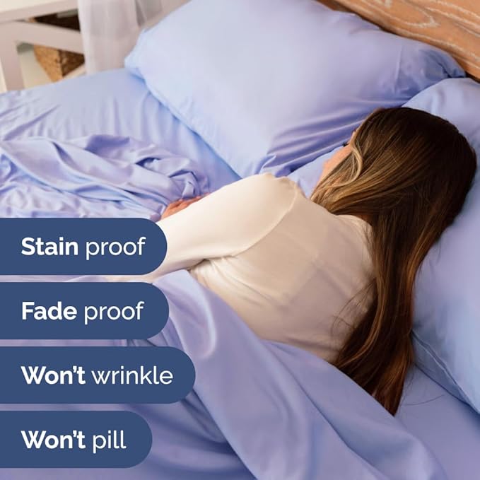 Full XL Bed Sheet - 4 Piece Full XL Bed Sheets Set - Soft, Breathable & Cooling - Hotel Luxury Bedding for Women, Men, Kids, Teens, Boys & Girls - Deep Pockets, Comfy, Fade & Wrinkle Free - Lavender