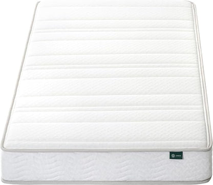 Zinus Narrow Twin Mattress (30” Wide x 75” Long), 6 Inch Foam & Spring Hybrid Mattress for Bunk Beds, Trundles, RVs & Compact Spaces, Medium Firm Feel, CertiPUR-US Certified