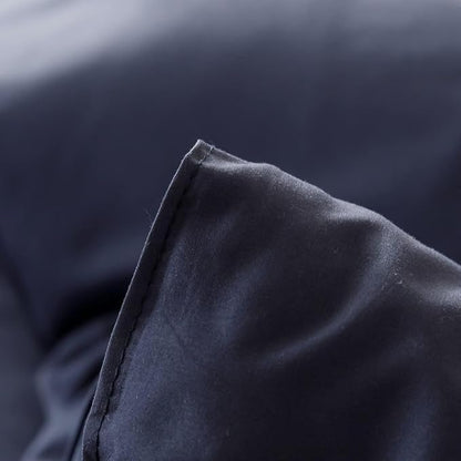 ROSGONIA Oversized King Comforter 128x120, 3pcs Super King Plus (1 Navy Blue Comforter & 2 Pillowcases) Lightweight Warm Bedding Set Blanket Quilts