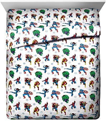 Marvel Comics Iron Man Queen Comforter Set 5 Piece Kids Bedding, Multi