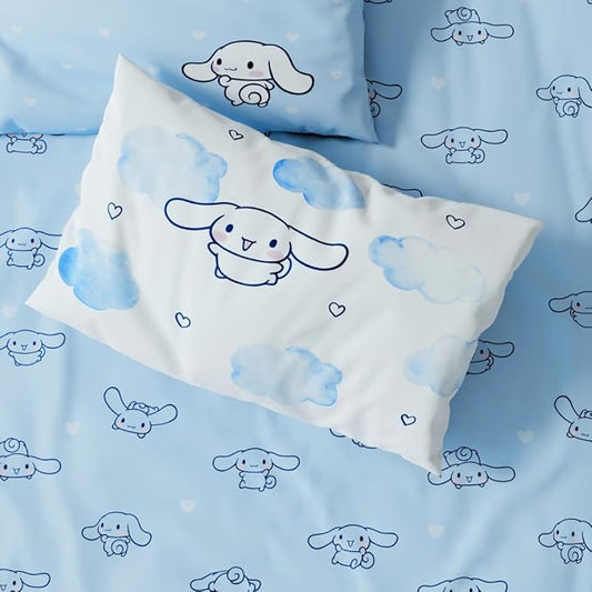 Cinnamoroll Bedding Super Soft Cozy Microfiber 3 Piece Twin Sheet Set, (Officially Licensed Product) by Franco Collectibles