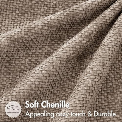 MIULEE Decorative Couch Throw Pillow Covers 20x20 Inch Light Khaki 2 Pack