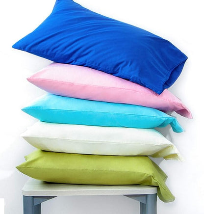 FLXXIE Pillow Cases Standard Size, Soft Microfiber Pillow Covers with Envelope Closure, Wrinkle, Stain Resistant Pillowcases, 2 Piece Set, 20x26, Orange
