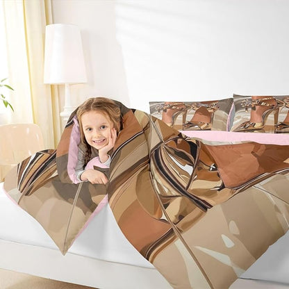 Erosebridal High-Heels Girlish Girls Comforter Set Full Size Romantic Fashion Bedding Set Fashionable Gorgeous Quilt for Kids Children Women Bedroom Decor Modern Minimalist Gold Down Comforter