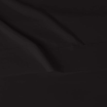 Amazon Basics Lightweight Breathable Super Soft Easy Care Wrinkle Resistant Brushed Microfiber 3 Piece Bed Sheet Set with 14-Inch Deep Pockets, Twin, Black, Solid