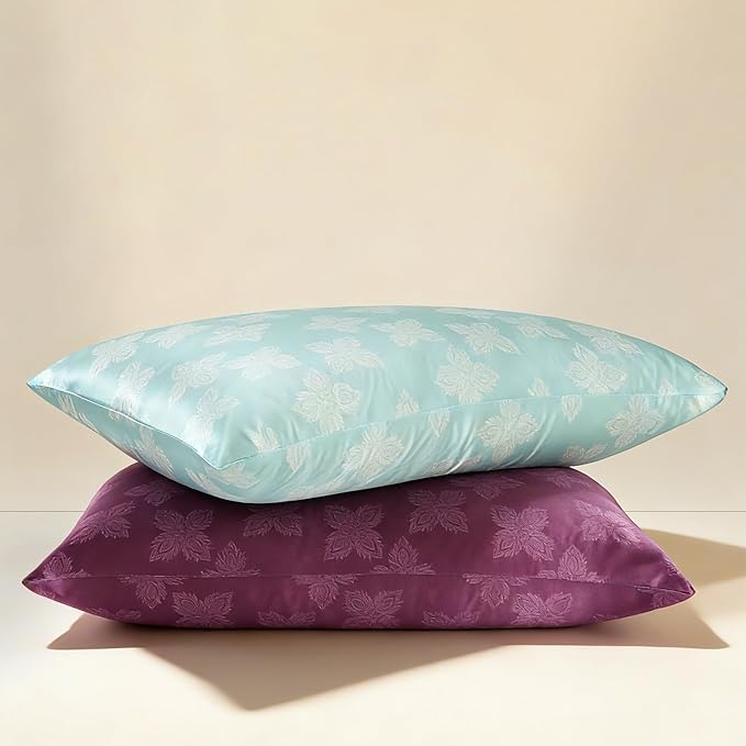 ZIMASILK 100% Pure Mulberry Silk Pillowcase for Hair and Skin Health, Soft and Smooth, Both Sides Premium Grade 6A Silk, 600 Thread Count, with Hidden Zipper, 1pc (King 20"x36", Dark Mauve)